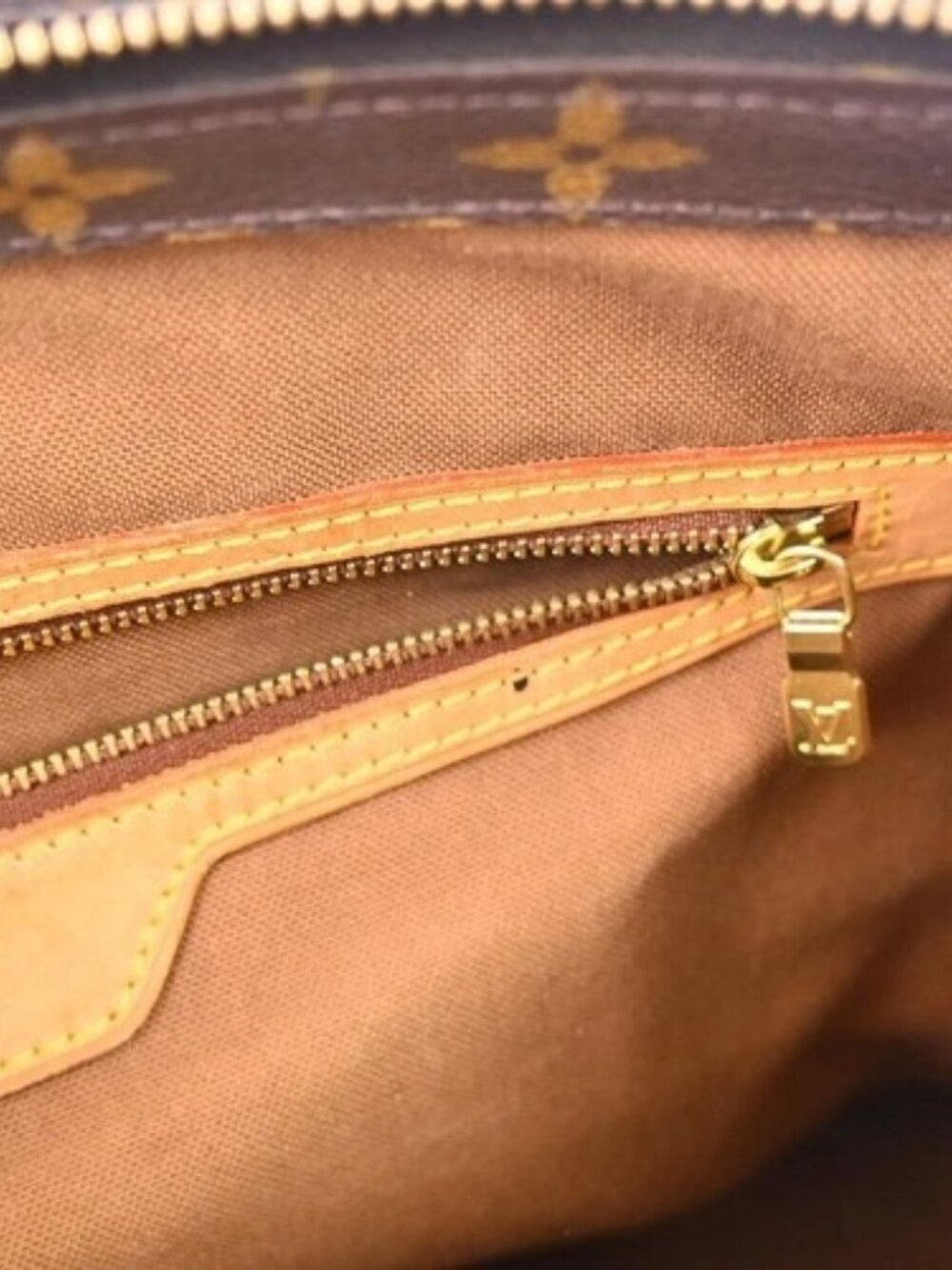 BUYIT03 LOUIS VUITTON CABAS MEZZO HAND TOTE BAG MONOGRAM M51151 AR0020 YQ07495 - Picture 12 of 15